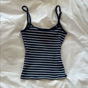 Edikted Navy and White Striped Camisole